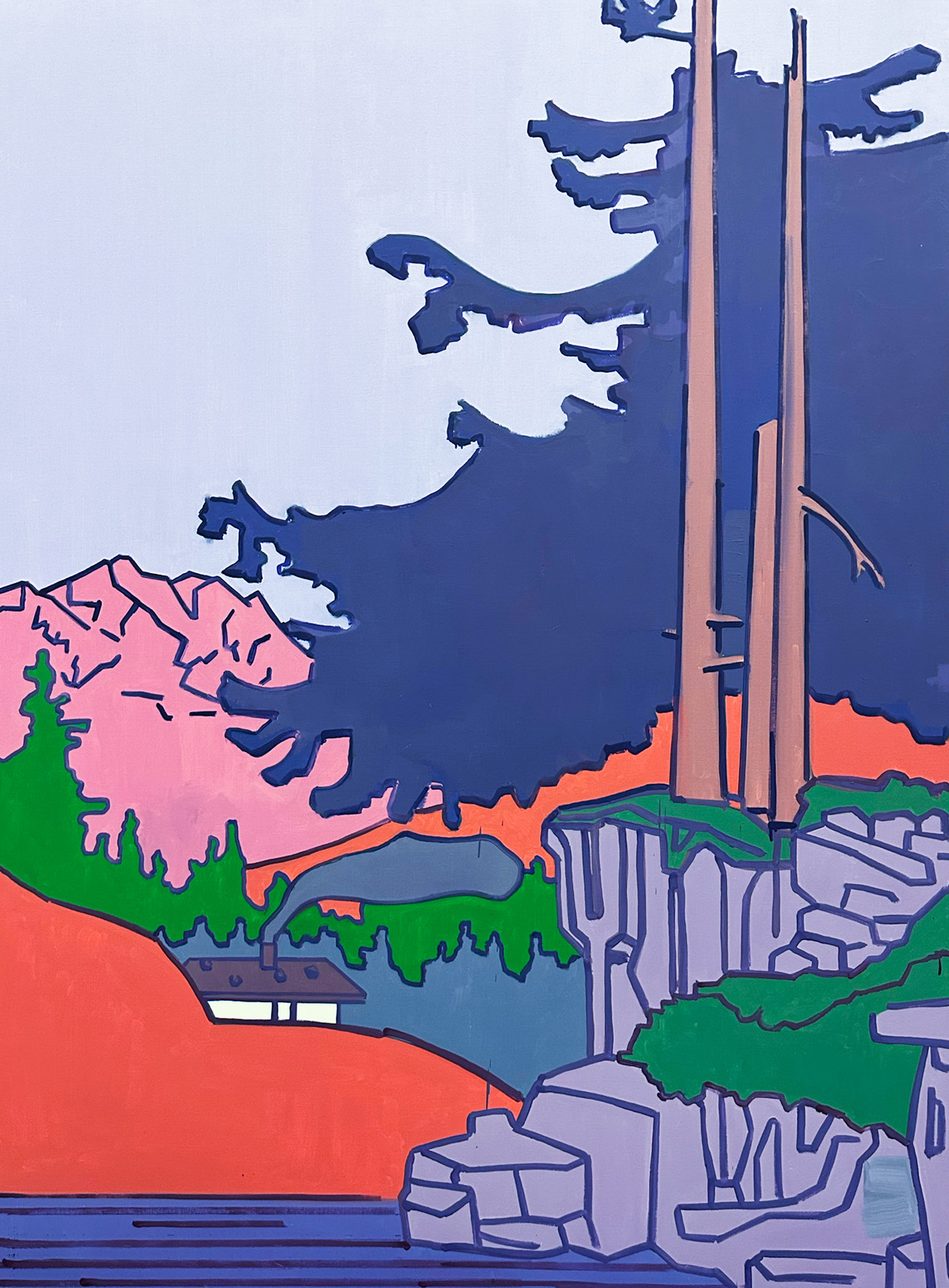 Hubert Schmalix
Landscape, Already Gone, 2016
Oil on canvas
175 x 130 cm