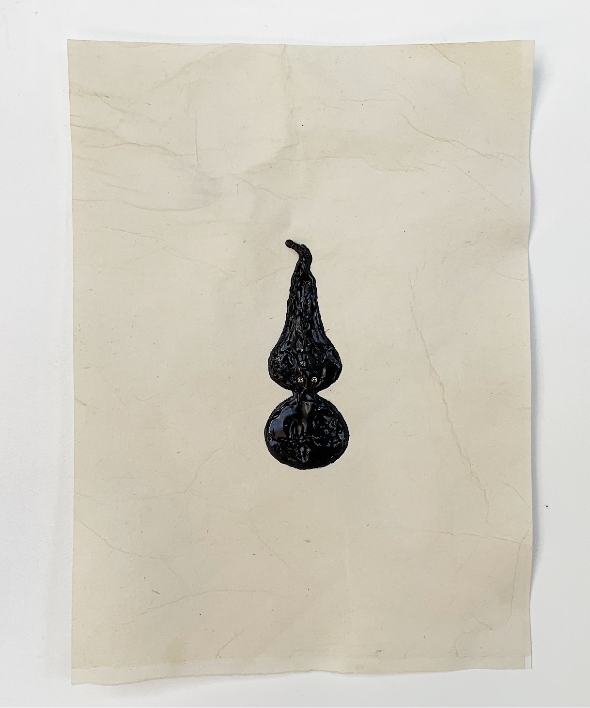 Ellen Jong
Snuff Snuff, 2026
Handmade ink and piercing jewelry on paper
12 x 9 inches approx (paper size)