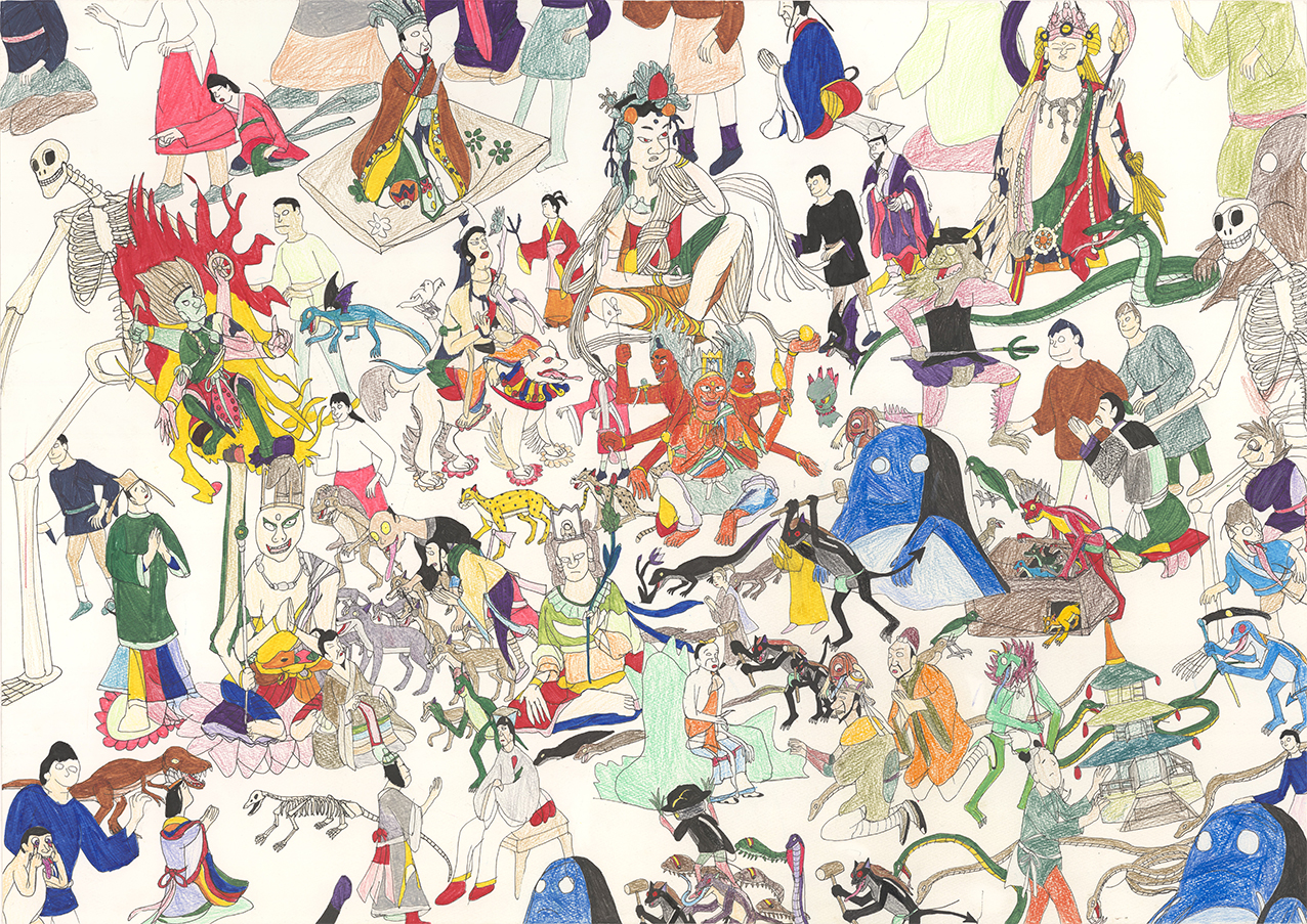 Yuichiro Ukai, c.2015, ink and pencil on paper, 54 x 76 cm