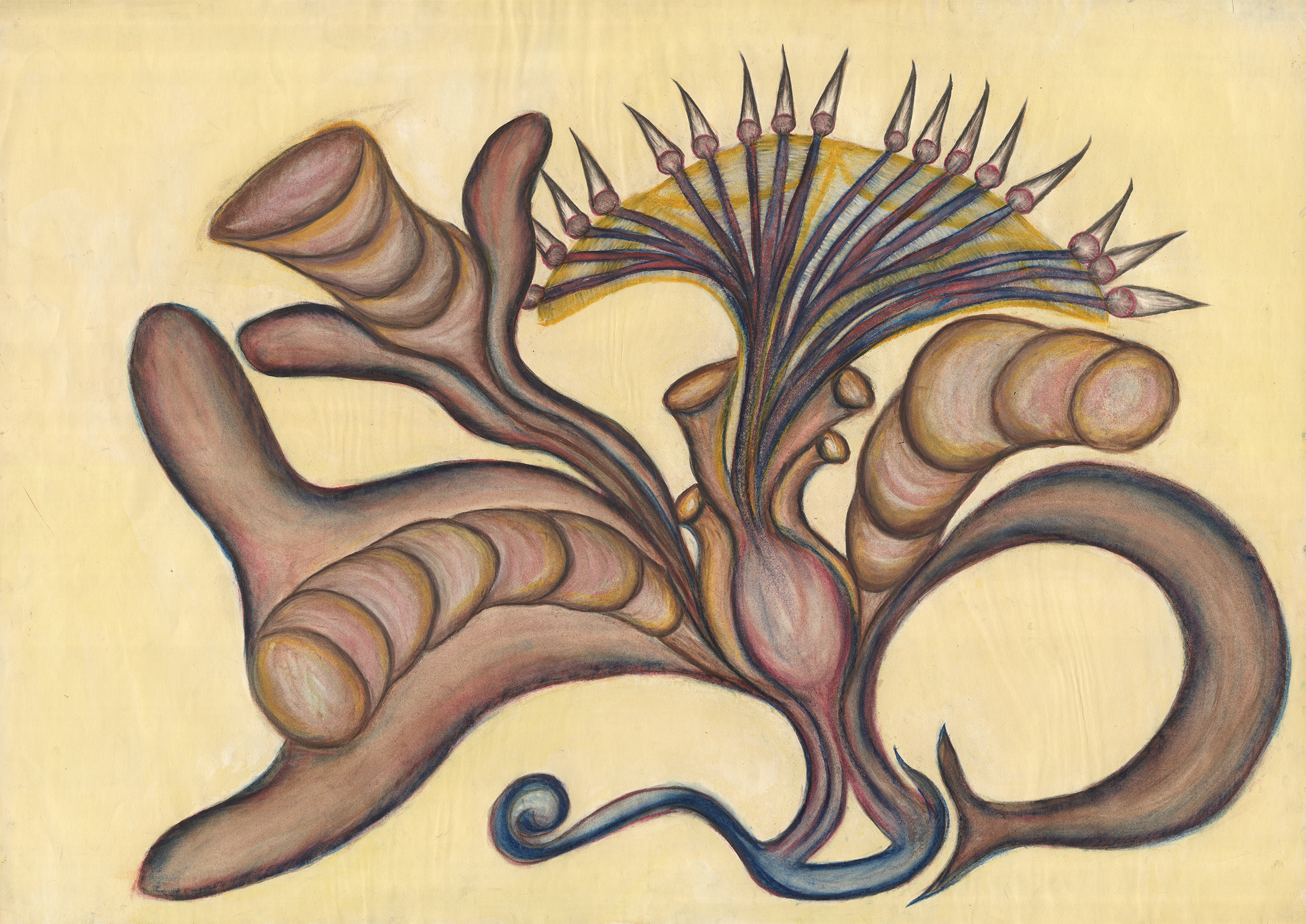 Anna Zemankova, Untitled,  c.1965, pastel on paper, 62 x 88 cm