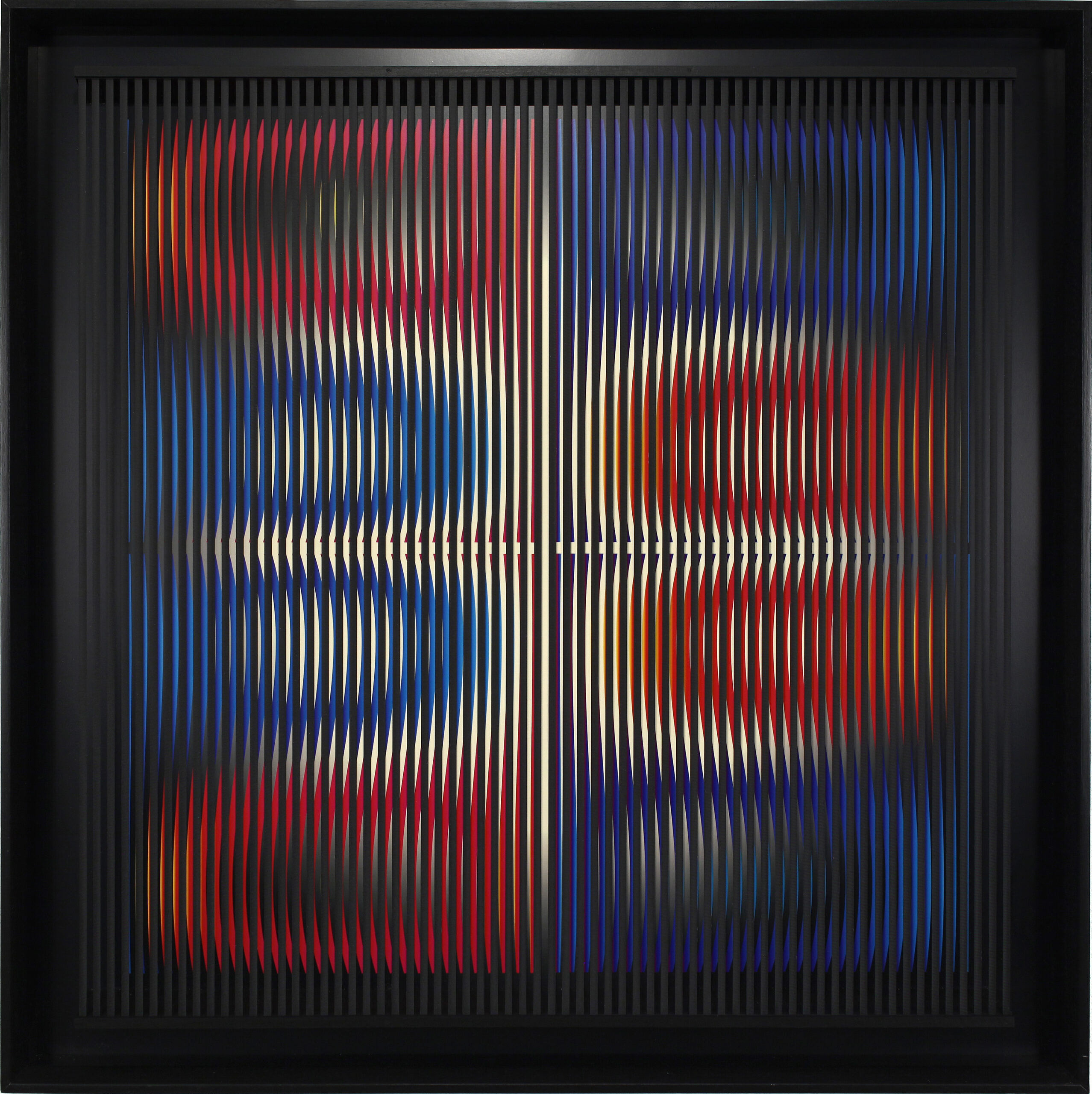 2005 Bolle rosse blu 100x100 cm OC 761