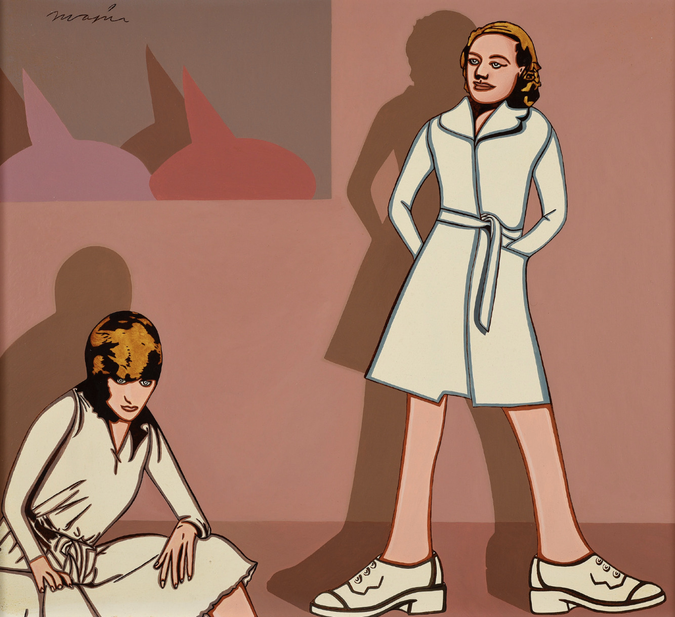 Deux étoiles blanches