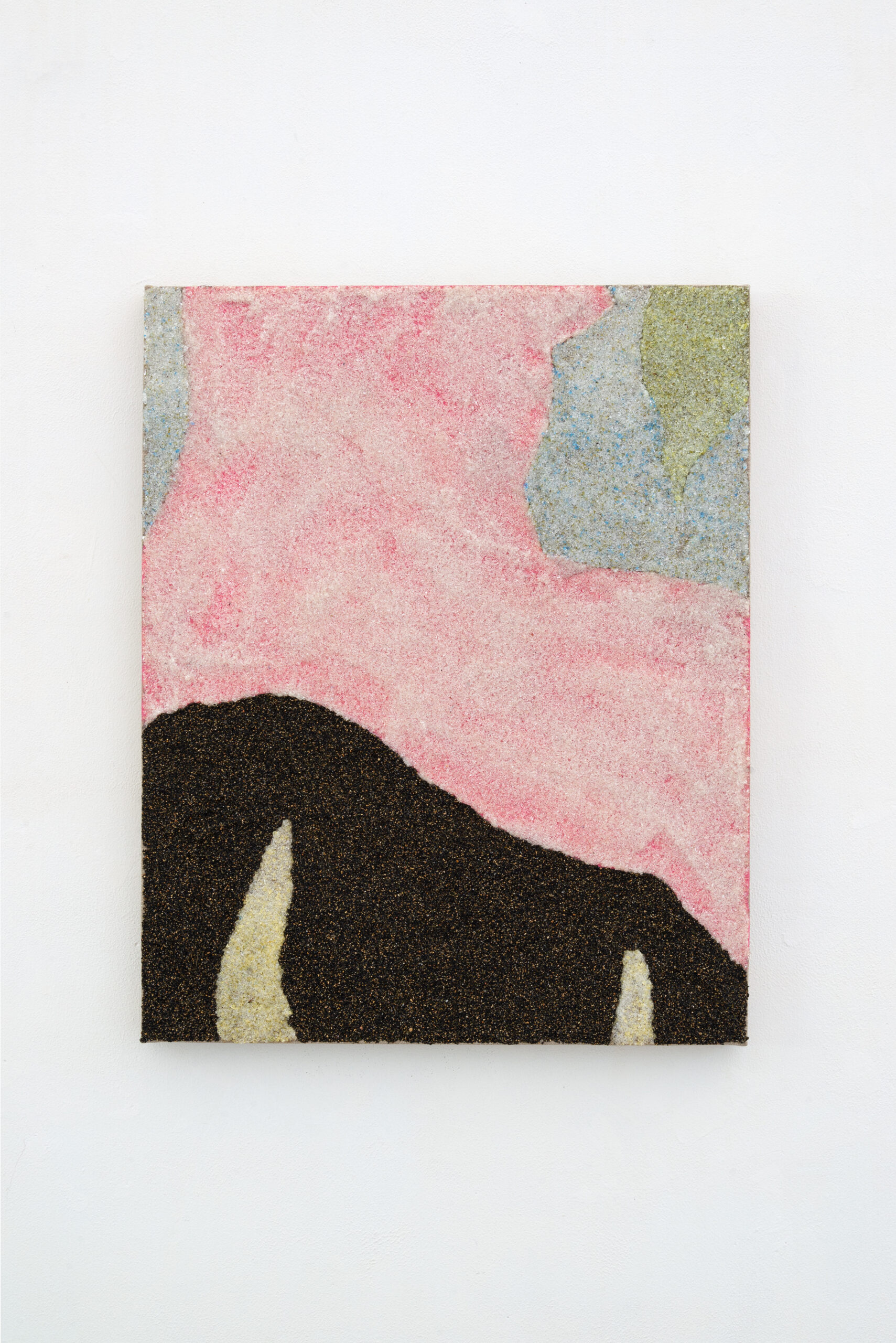 ISO #240, (Series donna-toro), 2025 Glass powder, sand and rabbit glue on canvas, 40 x 50 cm each / 15,7 x 19,7 inches