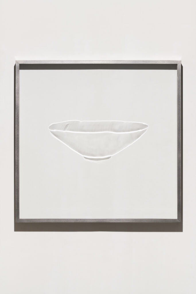 Celadon bowl, impressed design of water plants and swimming birds