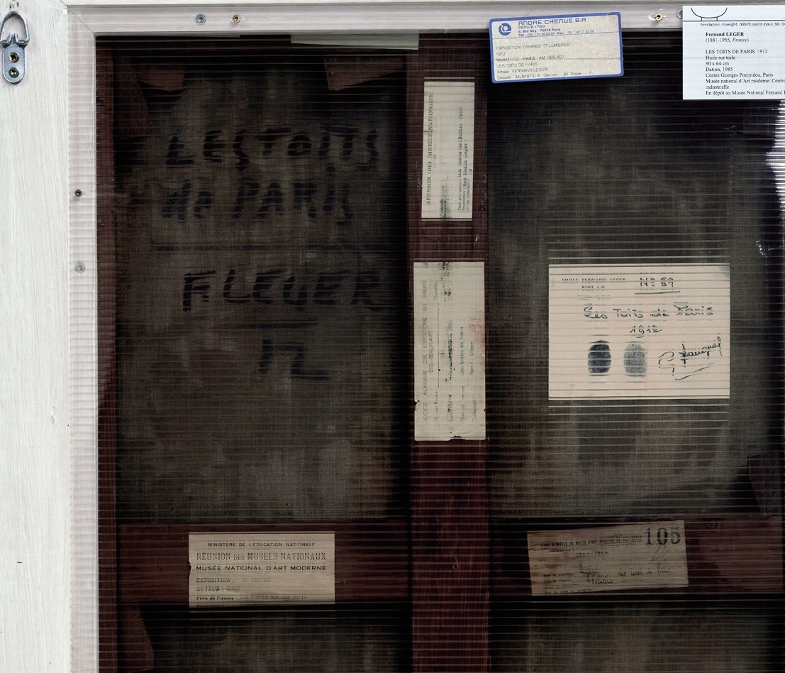 Detail - Philippe Gronon, Verso n°16, Les toits de Paris, par Fernand Léger, collection Centre Pompidou, Paris, 2007
