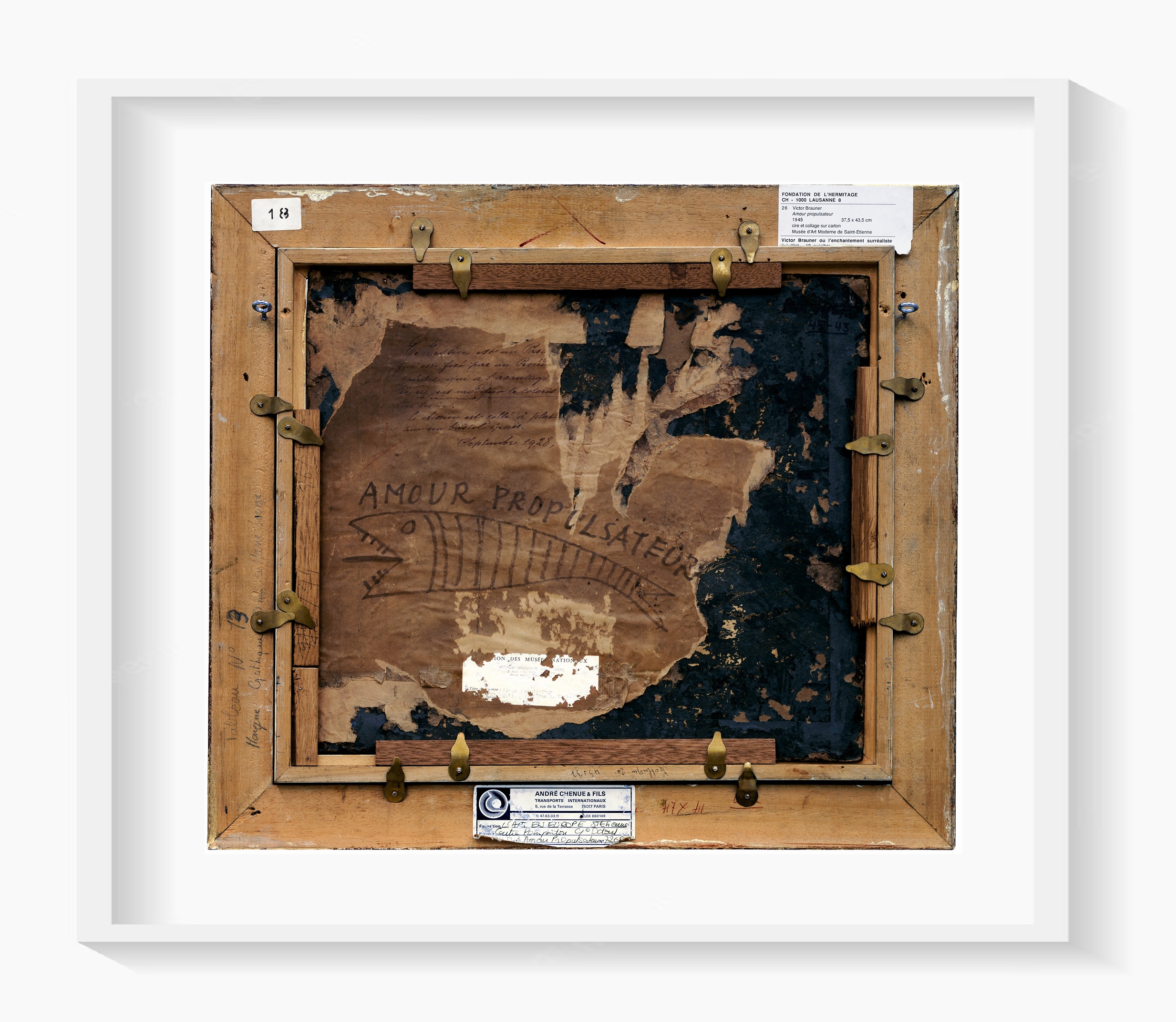 Philippe Gronon, Verso n° 40, Amour propulsateur, par Victor Brauner, collection du musée d’art moderne de Saint
Etienne, 2009