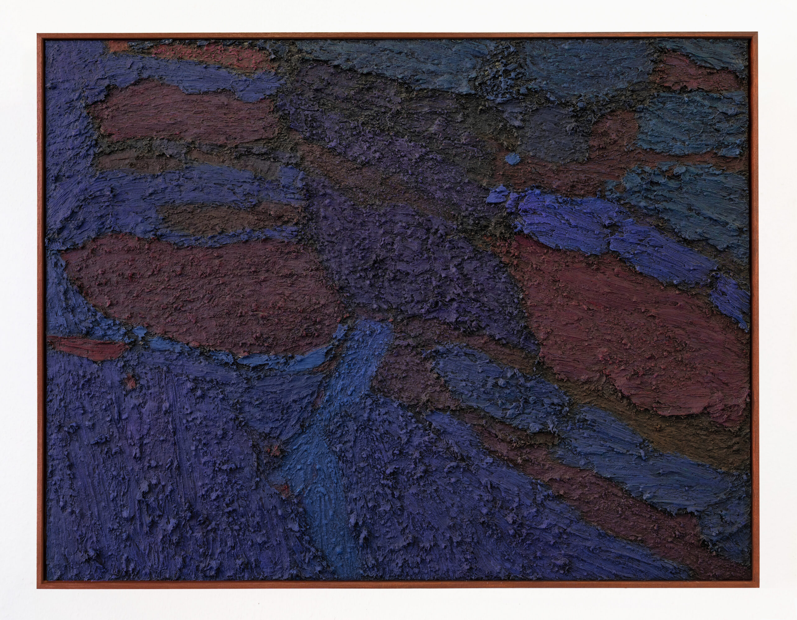 James Collins, Lithic Root 54, 2025-2026, Acrylic, oil, raw pigment and oil bar on canvas, 100 x 130cm