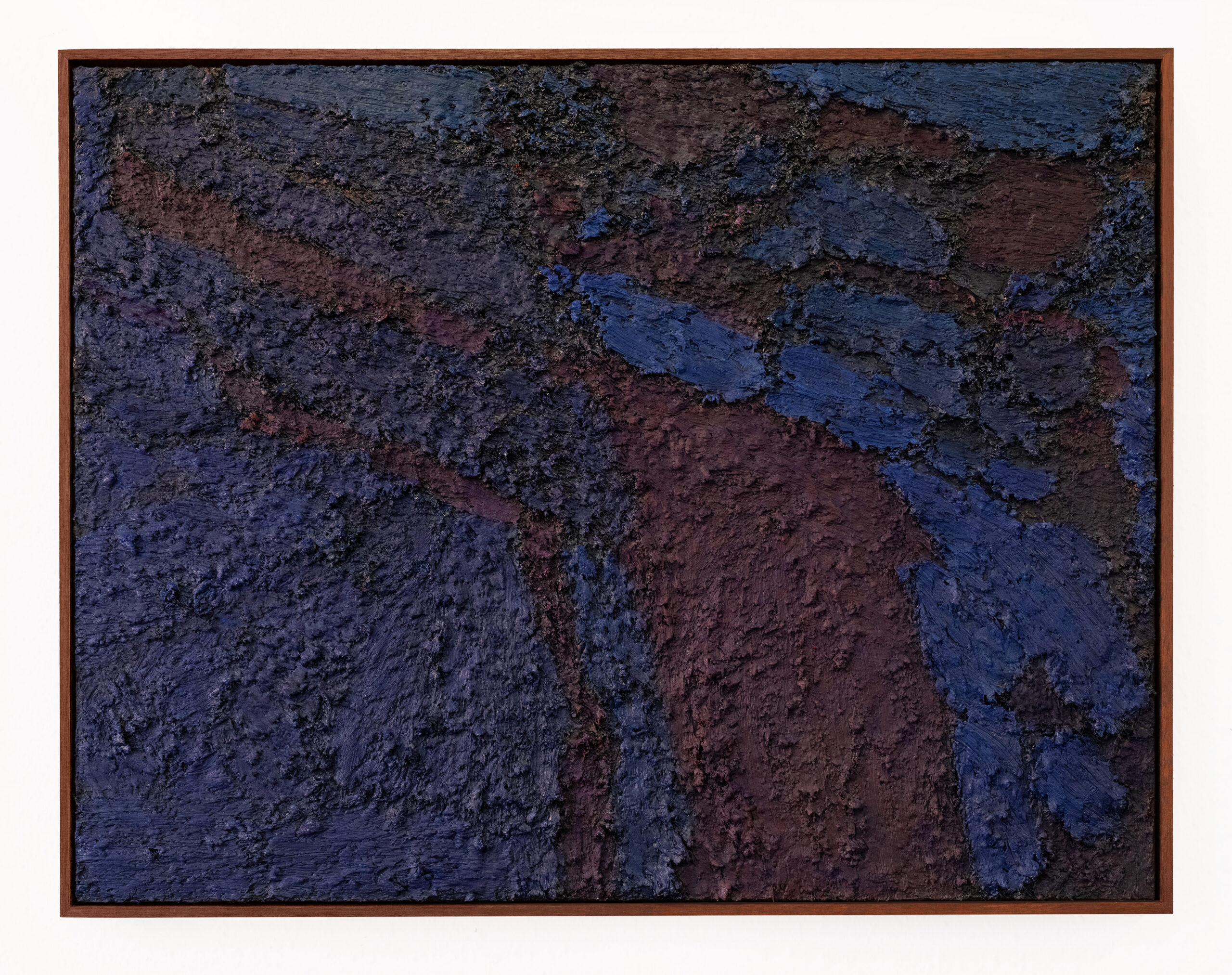 James Collins, Lithic Root 58, 2025-2026, Acrylic, oil, raw pigment and oil bar on canvas, 70 x 90cm