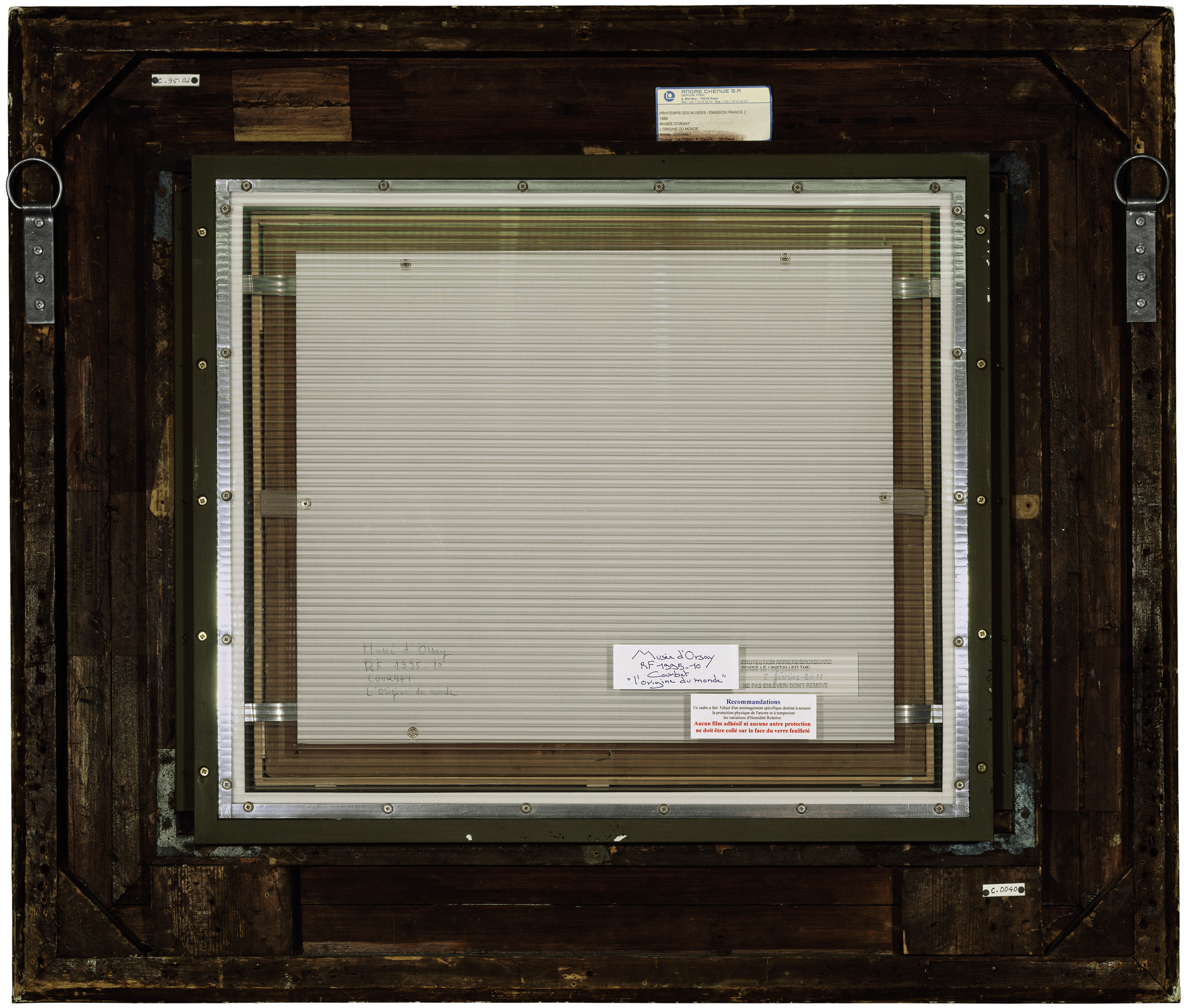 Verso n°50, L'origine du monde, par Gustave Courbet, collection du musée d'Orsay,
Paris, 2012