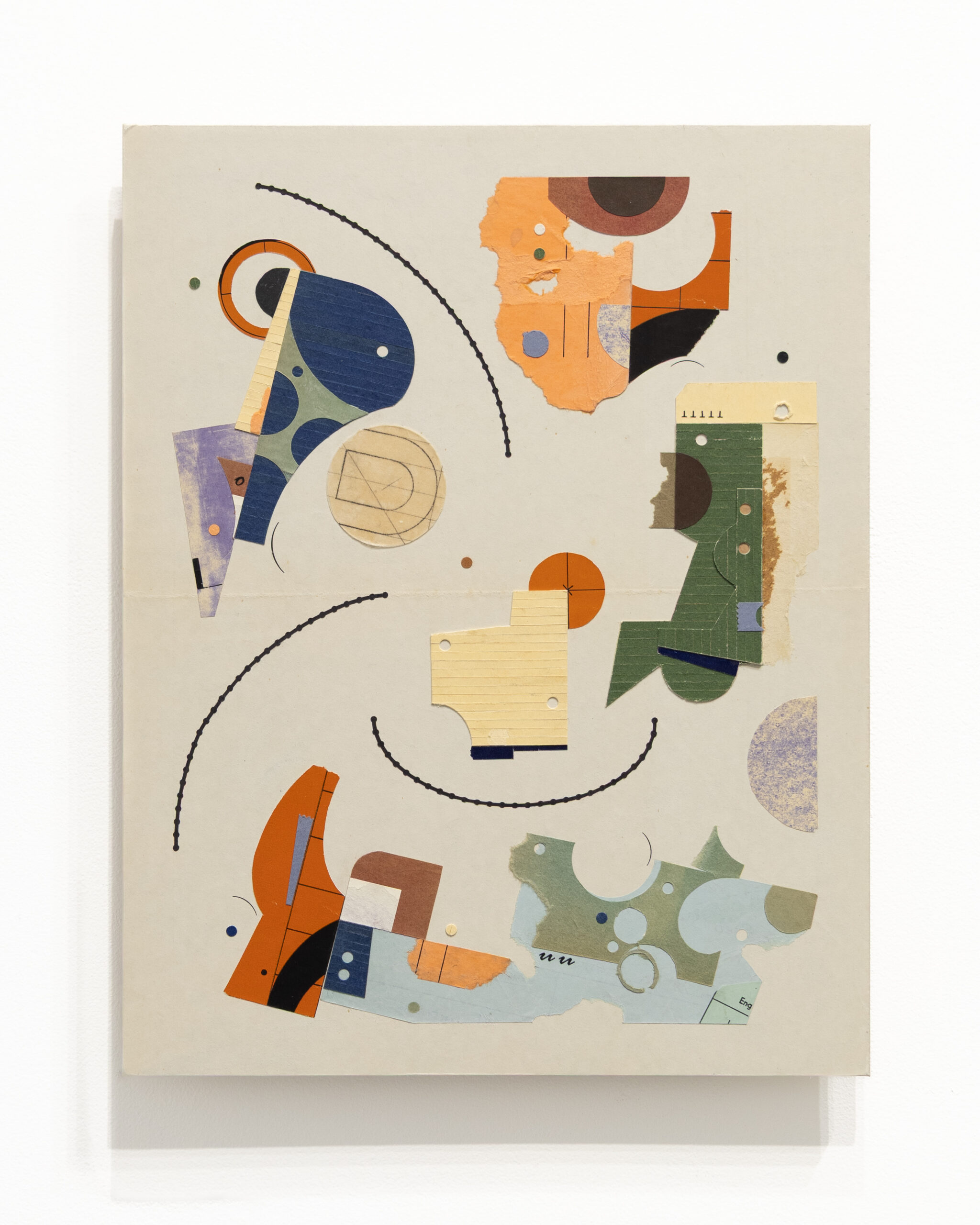 time wounds all wholes (XVIII), 2026
Paper ephemera and letraset on panel