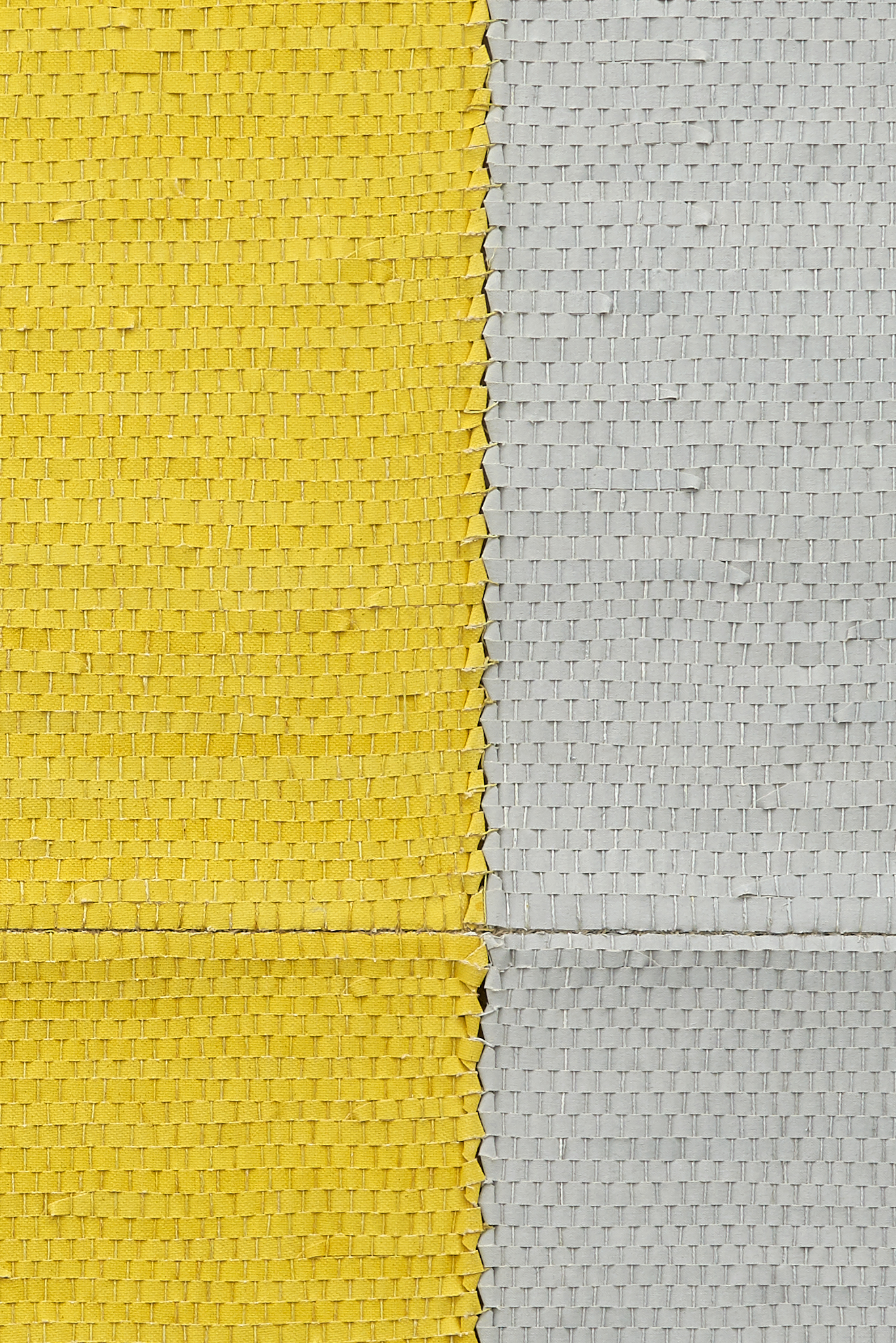 Ria Bosman, VERBONDENHEID-GL, 2021, acrylic on self woven flax, 195.5 x 136.5 cm, unique