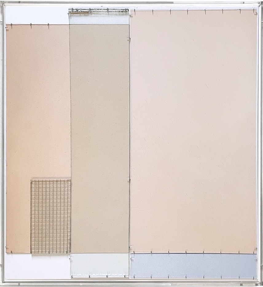 Anneke Eussen, There will be good days 01, 2025, recycled glass in plexiglass frame, 93 x 87 cm, unique