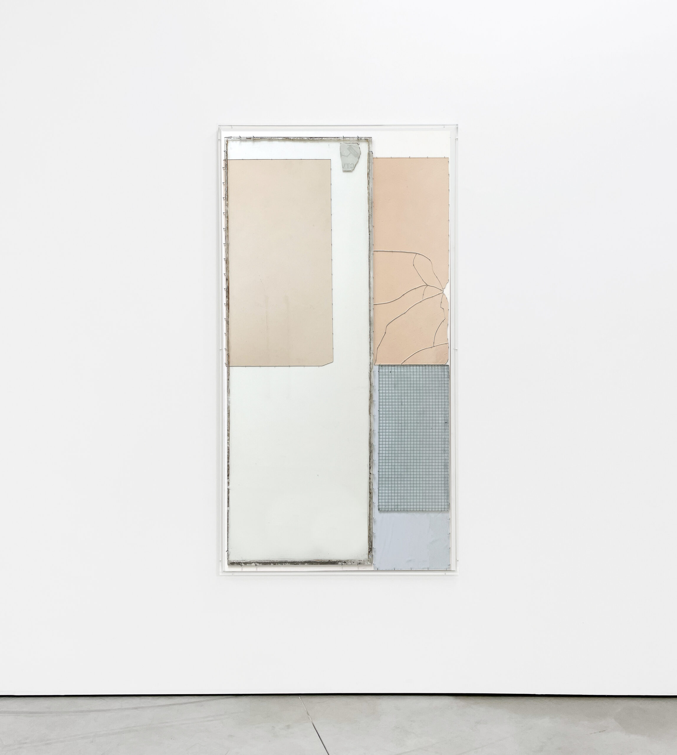 Anneke Eussen, There will be good days 02, 2025, recycled glass in plexiglass frame 180 x 95 cm, unique