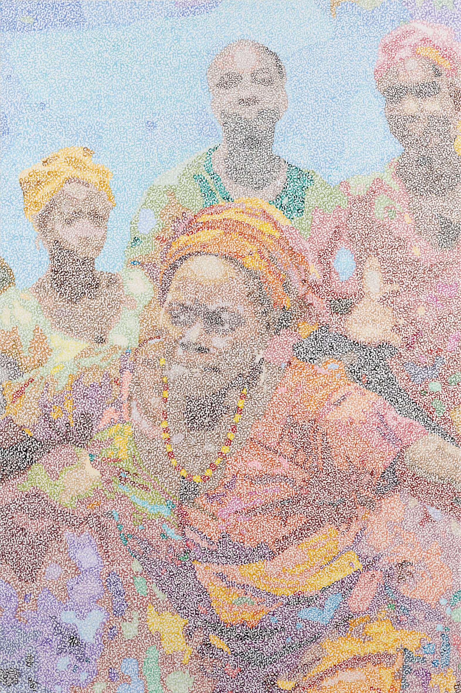 Rythme Dialonké , 2026
Acrylic on canvas
129,5 × 86,5 cm
Photographie : Laurent Edeline