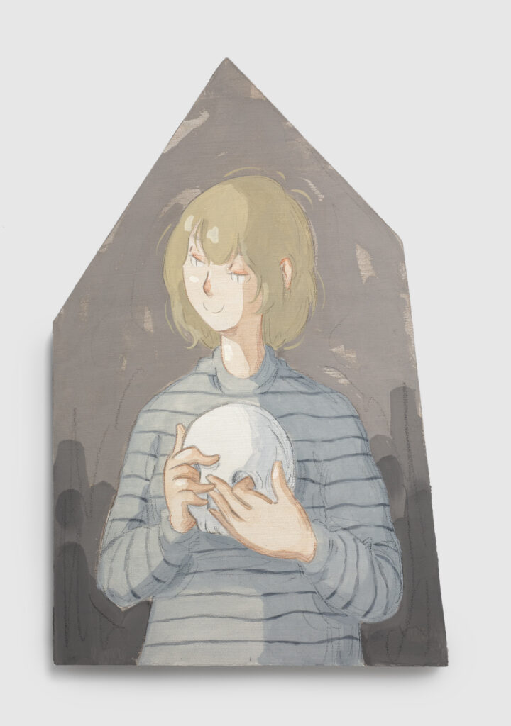Figure with Skull