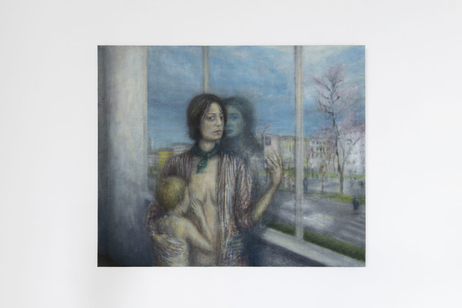 Helmut Stallaerts, Interference, 2024, oil, beeswax on jute
75 x 90 cm, unique