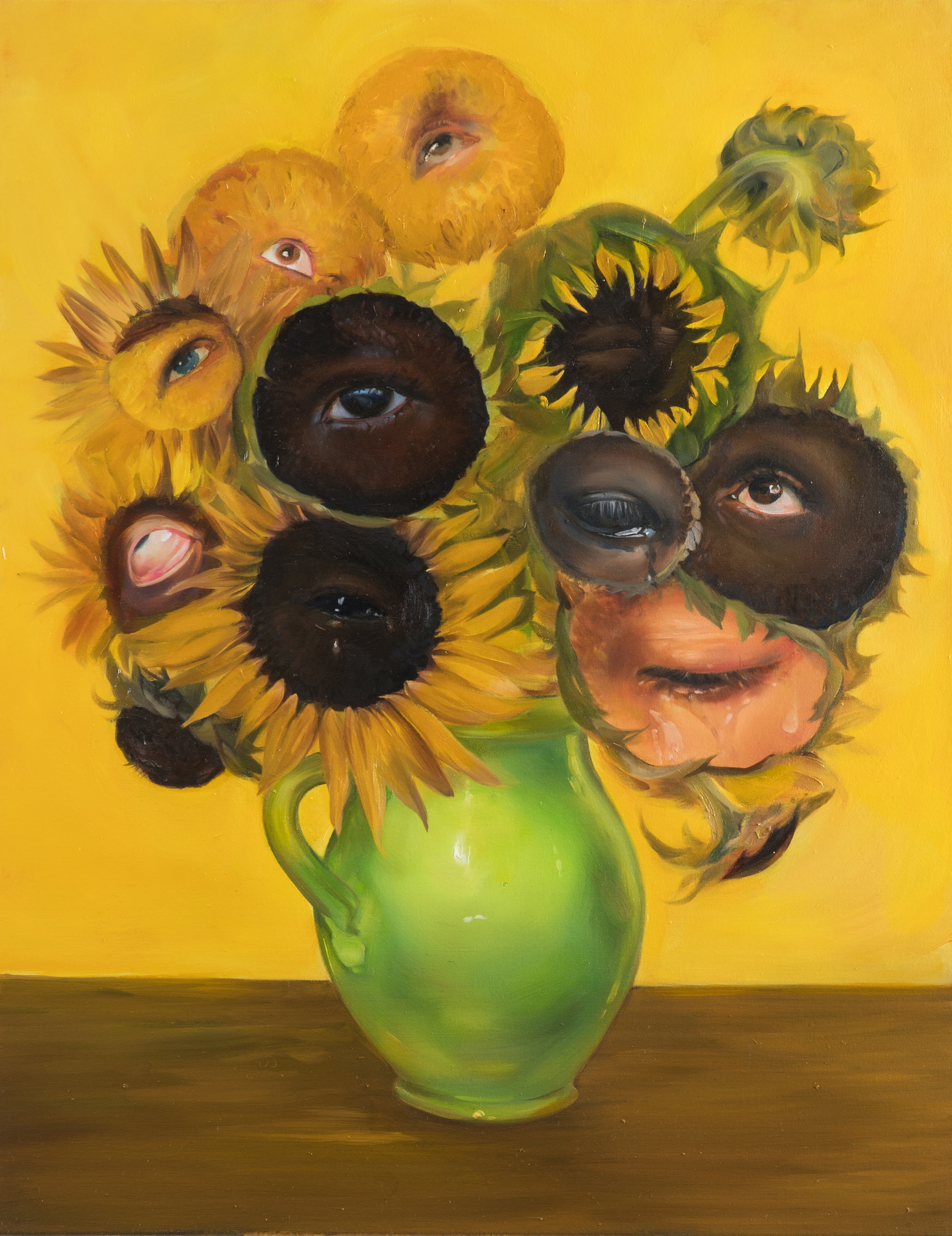S like Sunflowers , 2023
Oil on canvas
90 × 70 cm
Photographie : Adrien Millot