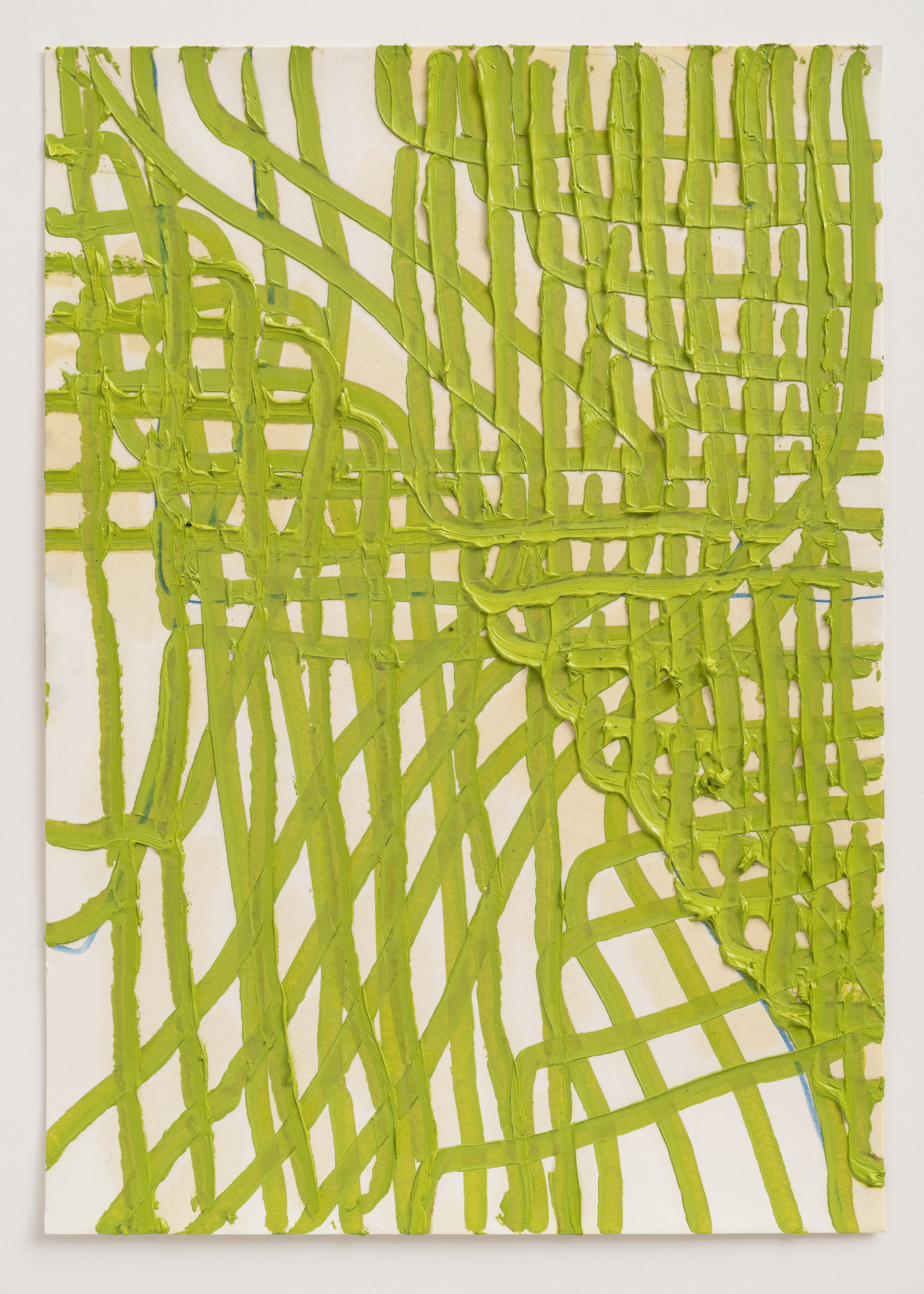 Thomas Müller, Untitled, 2023, coloured pencil and oil on paper, 29,7 x 21 cm | Courtesy of the artist and Kristof De Clercq gallery
