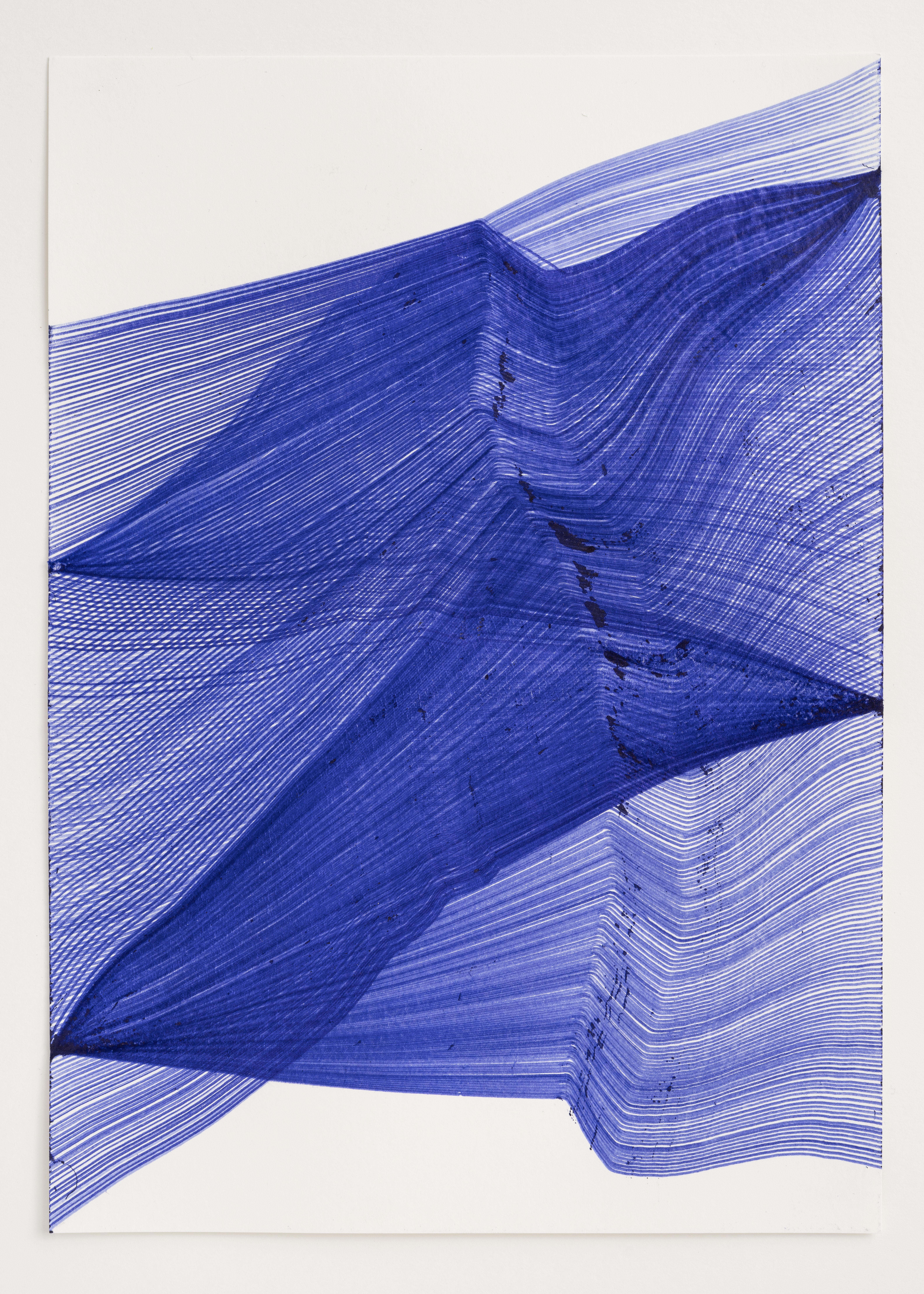 Thomas Müller, Untitled, 2025, ballpoint pen paper, 29,7 x 21 cm | Courtesy of the artist and Kristof De Clercq gallery