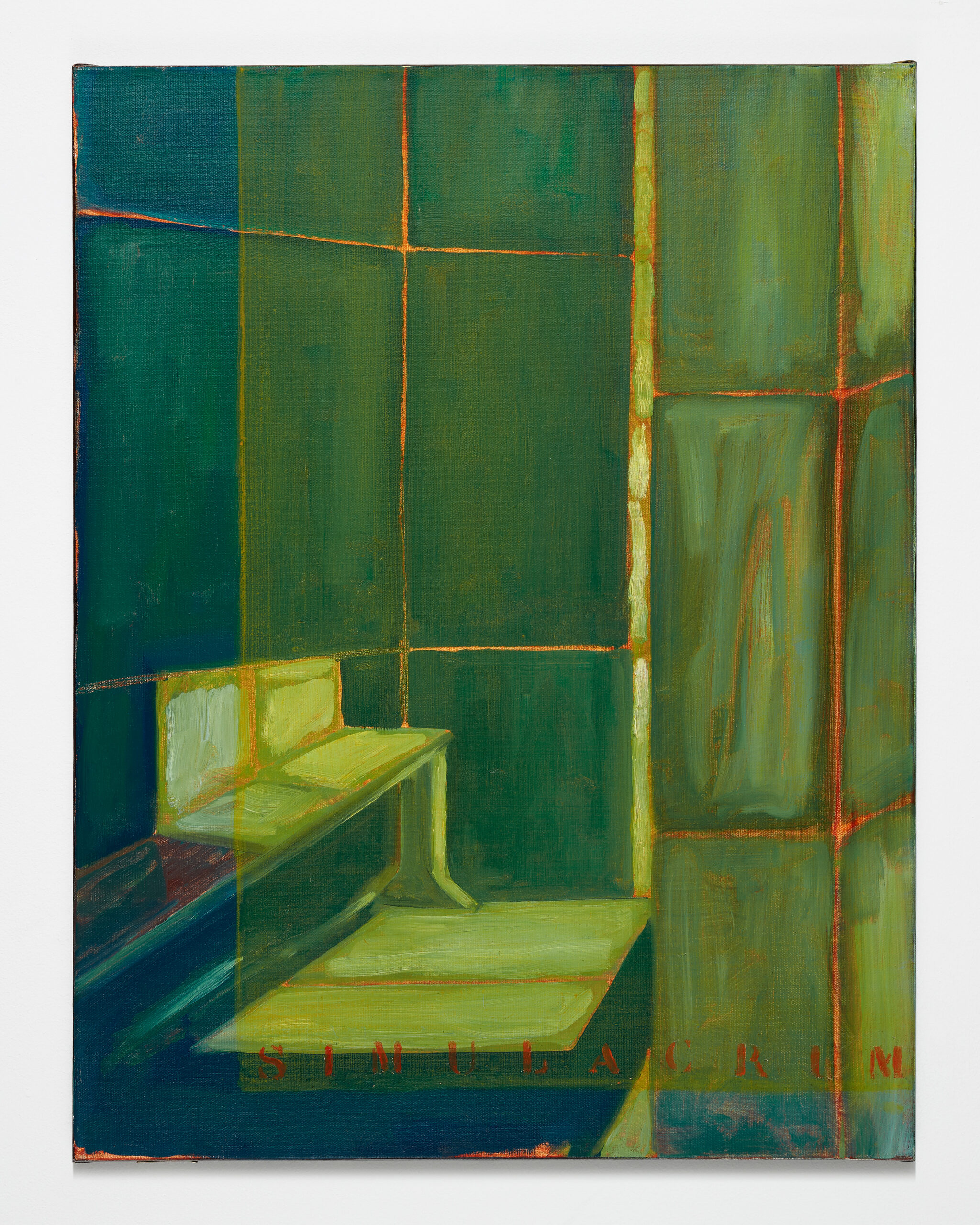 Agnes Maes, Simulacrum (v.d.v.), 1996, Oil on canvas, 65 x 50 cm | Courtesy of Kristof De Clercq gallery | Photo by We Document Art